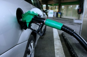 Petrol pump inside car